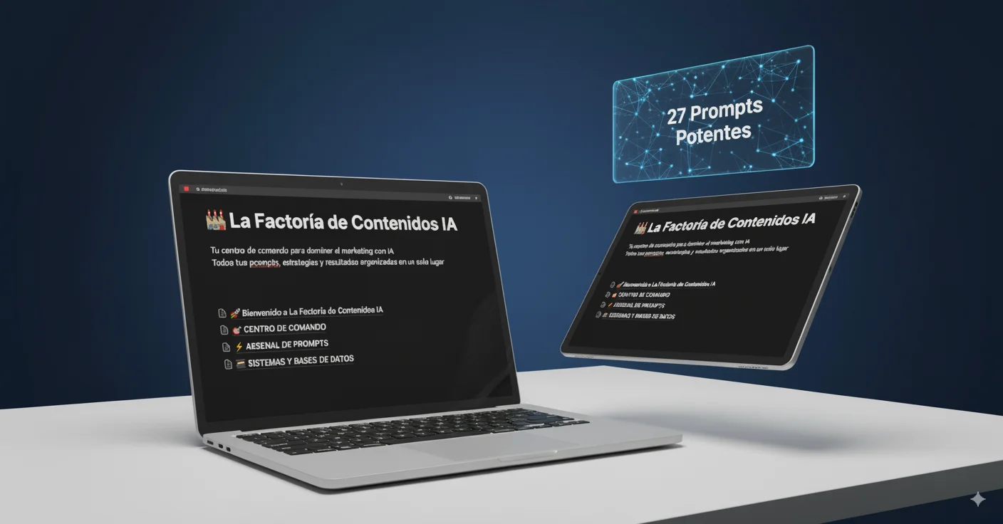 Mockup de La Factoría de Contenidos IA